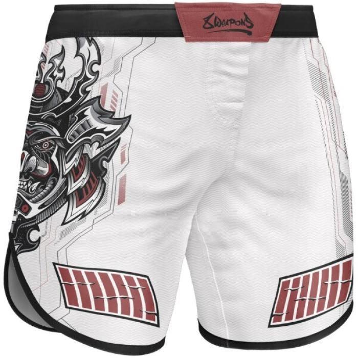 Шорти - 8 WEAPONS - Fight Shorts - Samurai 2.0 - White/Red
